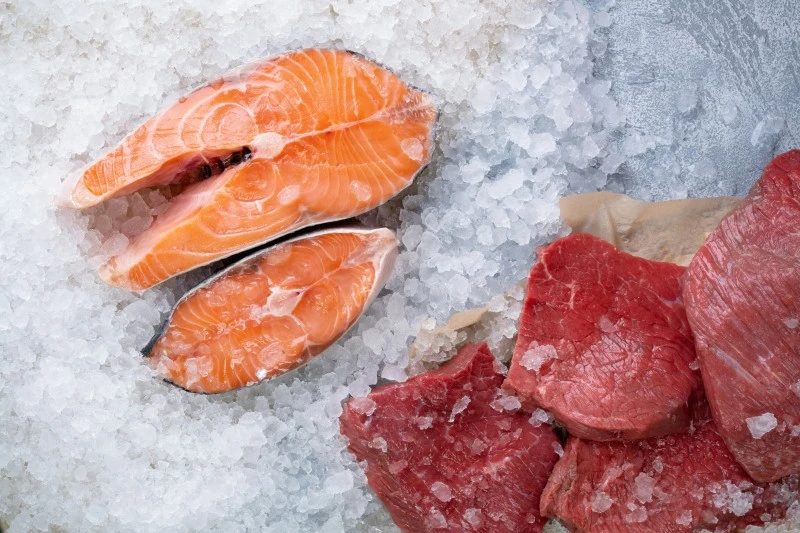 Carnes, aves y mariscos